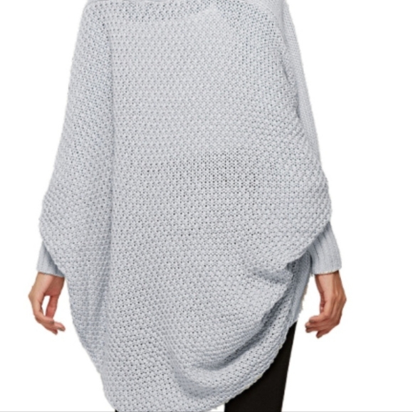 Oversized Knit Cardigan Batwing Sleeve Lightweight Baggy Open Front Sweater - Picture 13 of 14